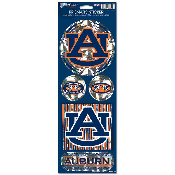 Auburn Tigers Prismatic Decal 4" x 11"