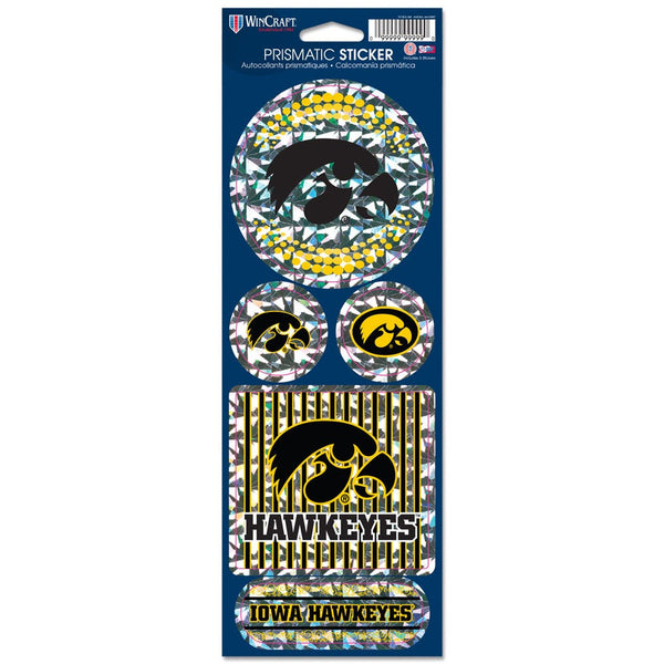 Iowa Hawkeyes Prismatic Decal 4" x 11"
