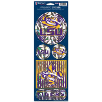 LSU Tigers Prismatic Decal 4" x 11"