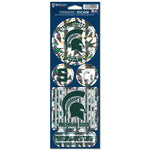 Wholesale-Michigan State Spartans Prismatic Decal 4" x 11"