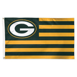 Green Bay Packers / Patriotic Americana Flag - Deluxe 3' X 5'