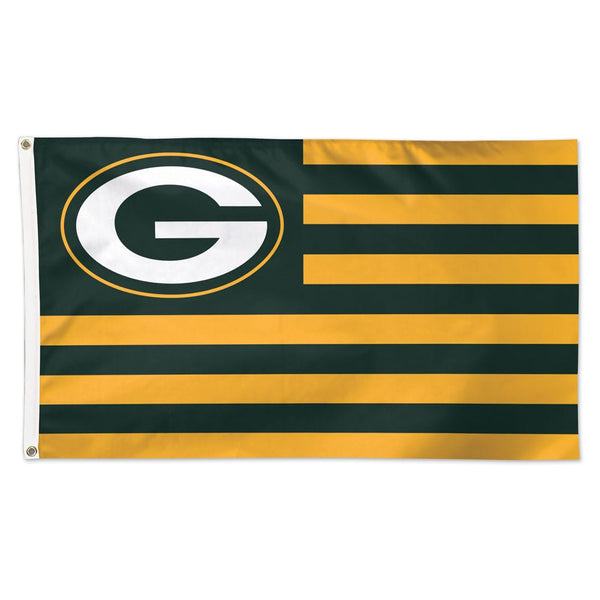 Green Bay Packers / Patriotic Americana Flag - Deluxe 3' X 5'