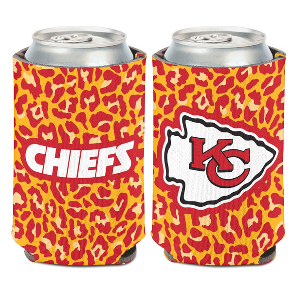 Kansas City Chiefs Leopard Can Cooler 12 oz.