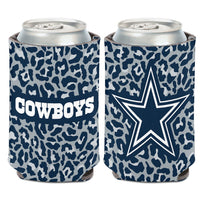Dallas Cowboys Leopard Can Cooler 12 oz.