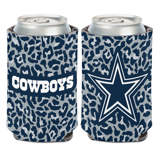 Dallas Cowboys Leopard Can Cooler 12 oz.