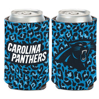 Carolina Panthers Leopard Can Cooler 12 oz.