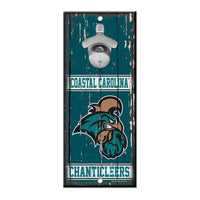 Wholesale-Coastal Carolina Chanticleers Bottle Opener Sign 5x11