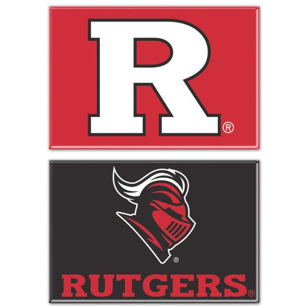 Wholesale-Rutgers Scarlet Knights Rectangle Magnet, 2pack 2" x 3"