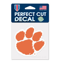 Wholesale-Clemson Tigers Perfect Cut Color Decal 4" x 4"