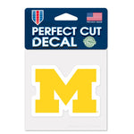 Wholesale-Michigan Wolverines Perfect Cut Color Decal 4" x 4"