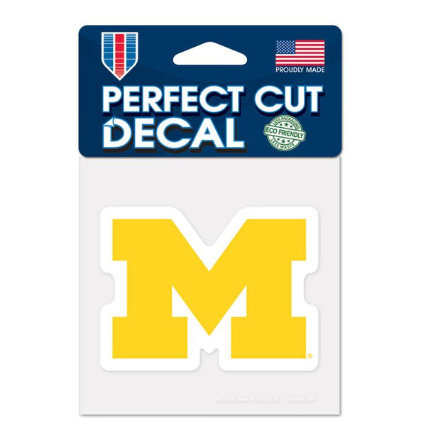 Wholesale-Michigan Wolverines Perfect Cut Color Decal 4" x 4"
