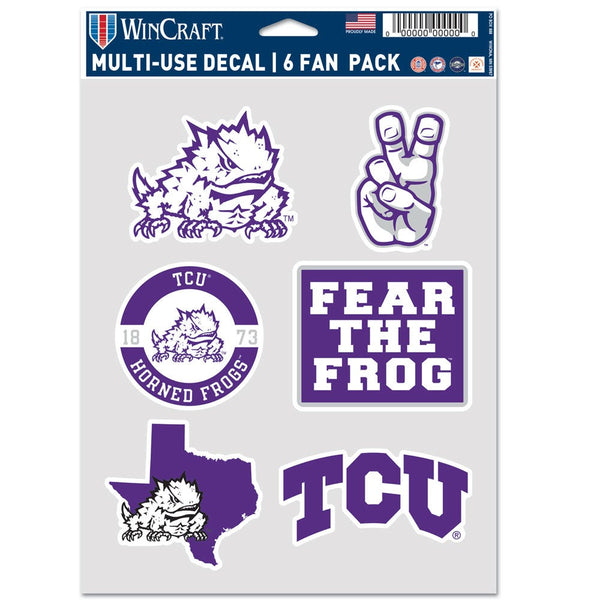 TCU Horned Frogs Multi Use 6 Fan Pack