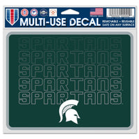 Wholesale-Michigan State Spartans WATERFALL Fan Decals 5" x 6"