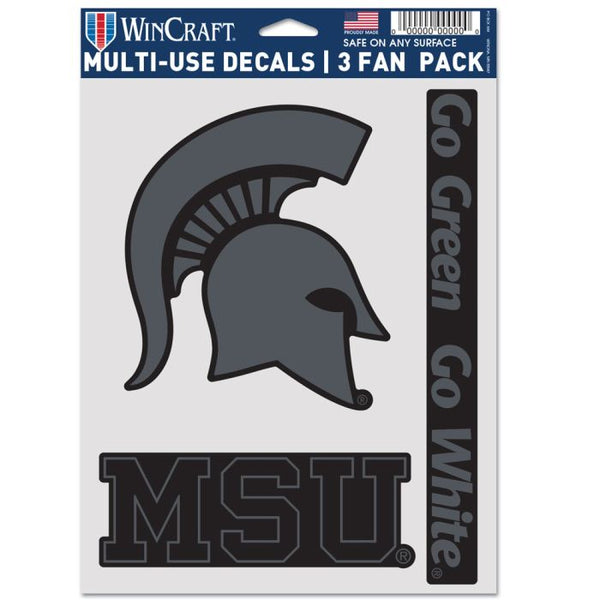 Wholesale-Michigan State Spartans BLACK Multi Use 3 FAN PACK