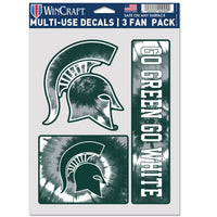 Wholesale-Michigan State Spartans TIE DYE Multi Use 3 FAN PACK