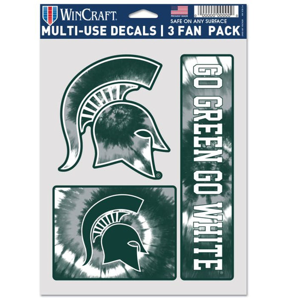 Wholesale-Michigan State Spartans TIE DYE Multi Use 3 FAN PACK