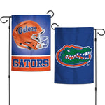 Florida Gators HELMET Garden Flags 2 sided 12.5" x 18"