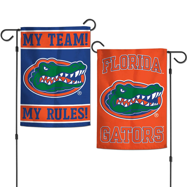 Florida Gators MY TEAM! MY RULES! Garden Flags 2 sided 12.5" x 18"