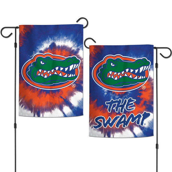 Florida Gators TIE DYE Garden Flags 2 sided 12.5" x 18"