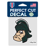 Wholesale-Michigan State Spartans /College Vault GRUFF Perfect Cut Color Decal 4" x 4"