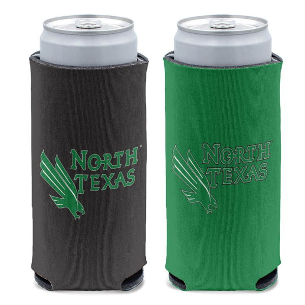 Wholesale-North Texas Mean Green 2 COLOR 12 oz Slim Can Cooler