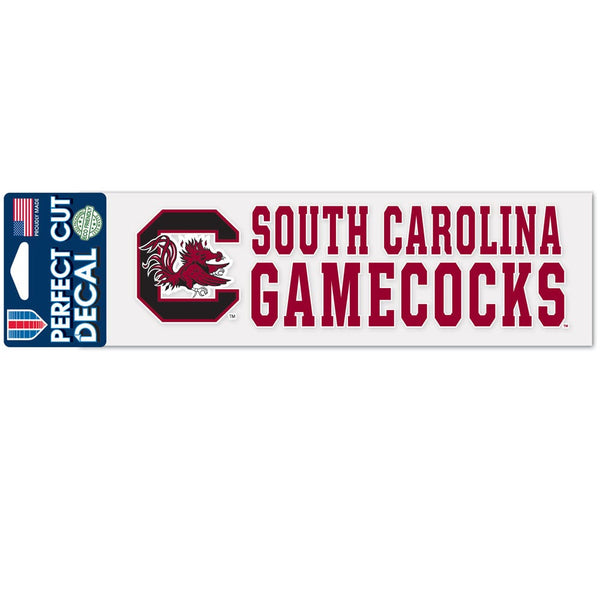 South Carolina Gamecocks Stacked Design Perfect Cut Decals 3" x 10"