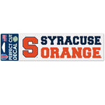 Wholesale-Syracuse Orange STACKED LOGO Perfect Cut Decals 3" x 10"