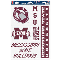 Mississippi State Bulldogs Multi Use Decal 11" x 17"