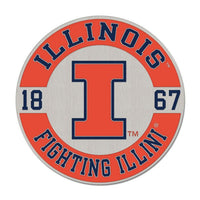 Wholesale-Illinois Fighting Illini ESTABLISHED Collector Enamel Pin Jewelry Card