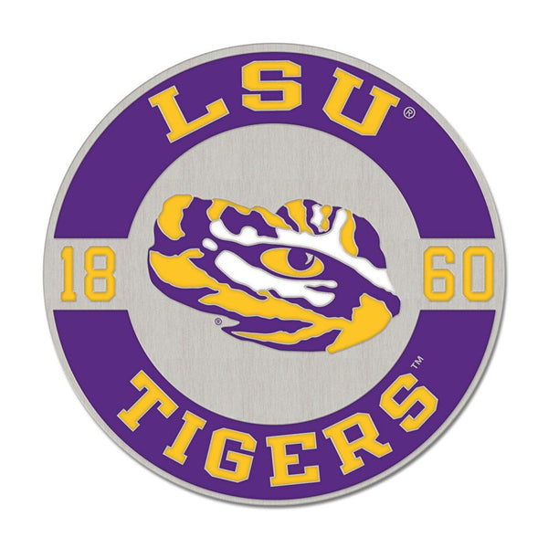LSU Tigers ESTABLISHED Collector Enamel Pin Jewelry Card
