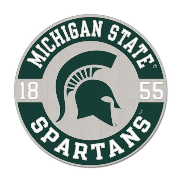 Wholesale-Michigan State Spartans FOUNDED Collector Enamel Pin Jewelry Card