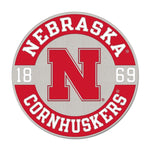 Wholesale-Nebraska Cornhuskers ESTABLISHED Collector Enamel Pin Jewelry Card