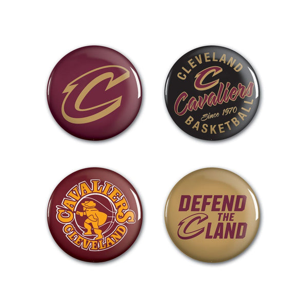 Cleveland Cavaliers Button 4 Pack 1 1/4" Rnd