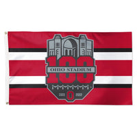 Wholesale-Ohio State Buckeyes OHIO STADIUM 100 YEARS Flag - Deluxe 3' X 5'