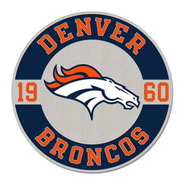 Denver Broncos Established Collector Enamel Pin Jewelry Card