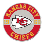 Kansas City Chiefs Established Collector Enamel Pin Jewelry Card