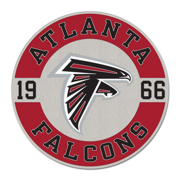 Atlanta Falcons Established Collector Enamel Pin Jewelry Card