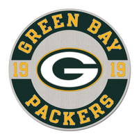 Green Bay Packers Established Collector Enamel Pin Jewelry Card