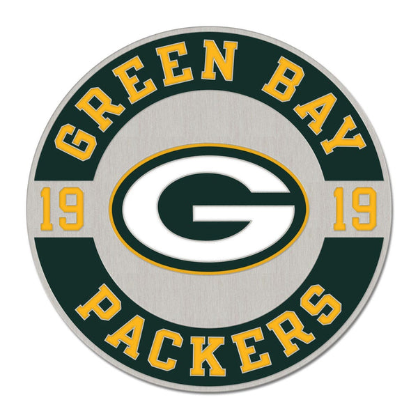 Green Bay Packers Established Collector Enamel Pin Jewelry Card