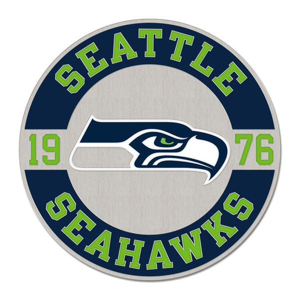 Seattle Seahawks Established Collector Enamel Pin Jewelry Card