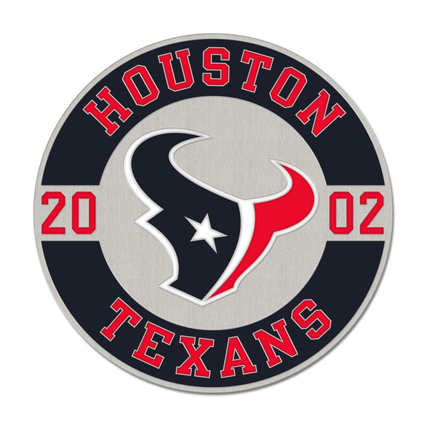 Houston Texans ESTABLISHED Collector Enamel Pin Jewelry Card