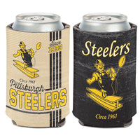 Pittsburgh Steelers / Classic Logo Vintage Can Cooler 12 oz.