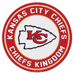 Kansas City Chiefs Patch Wood Sign 14" Round