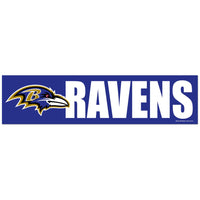 Baltimore Ravens Bumper Strip 3" x 12"