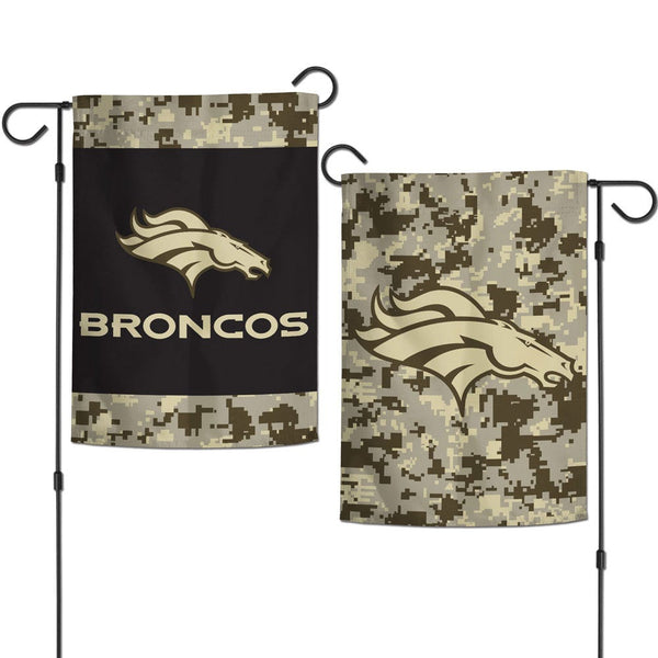 Denver Broncos DIGI CAMO Garden Flags 2 sided 12.5" x 18"