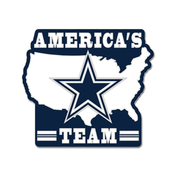 Dallas Cowboys slogan Collector Enamel Pin Jewelry Card
