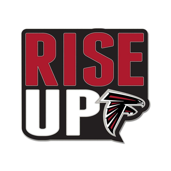 Atlanta Falcons slogan Collector Enamel Pin Jewelry Card