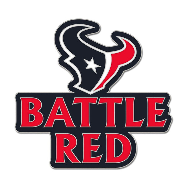 Houston Texans Collector Enamel Pin Jewelry Card