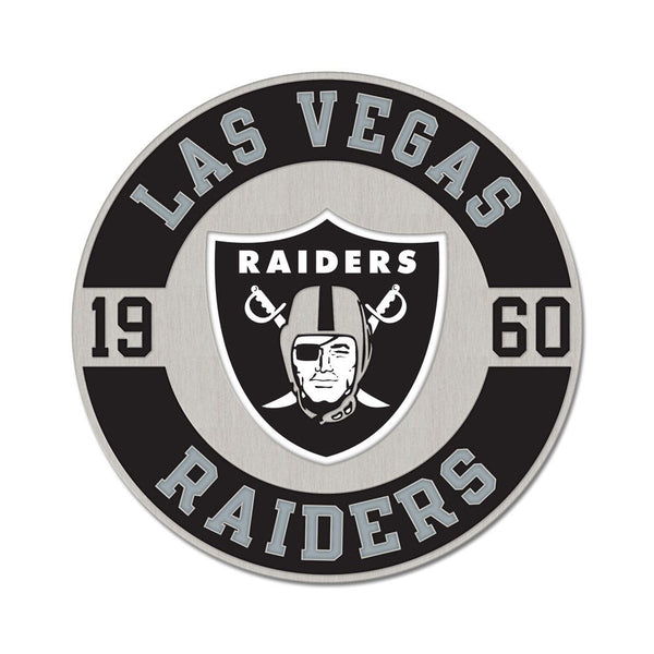 Las Vegas Raiders established Collector Enamel Pin Jewelry Card