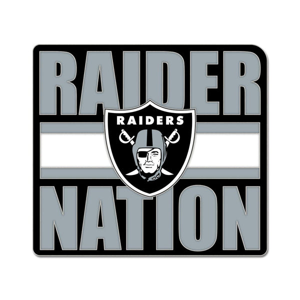 Las Vegas Raiders slogan Collector Enamel Pin Jewelry Card
